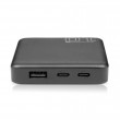 Powerbank 10 000mAh, 1x USB, 2x USB-C, 20W, QC4+, LCD screen, black Powerbank 10 000mAh, 1x USB, 2x USB-C, 20W, QC4+, LCD screen, black