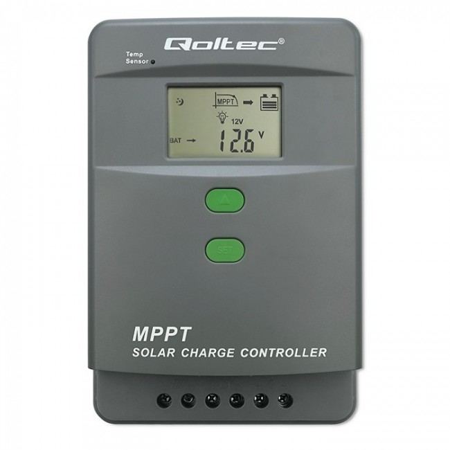 Qoltec Solar Charge Controller MPPT 50A w/ Temp