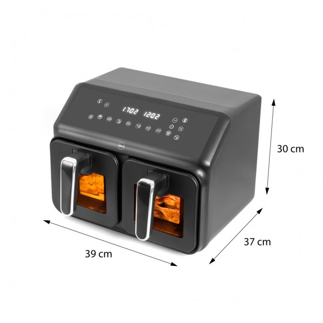 Double fat-free fryer, 2200 W, capacity 8 l, LED display