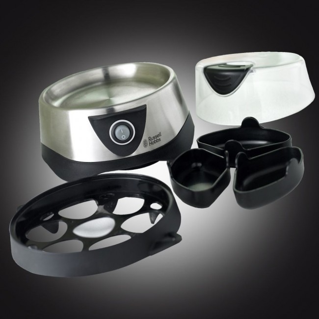 Russell Hobbs Stylo 7 egg(s) 365 W Black, Stainless steel