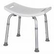 Rectangular shower stool with height adjustment Rectangular shower stool with height adjustment