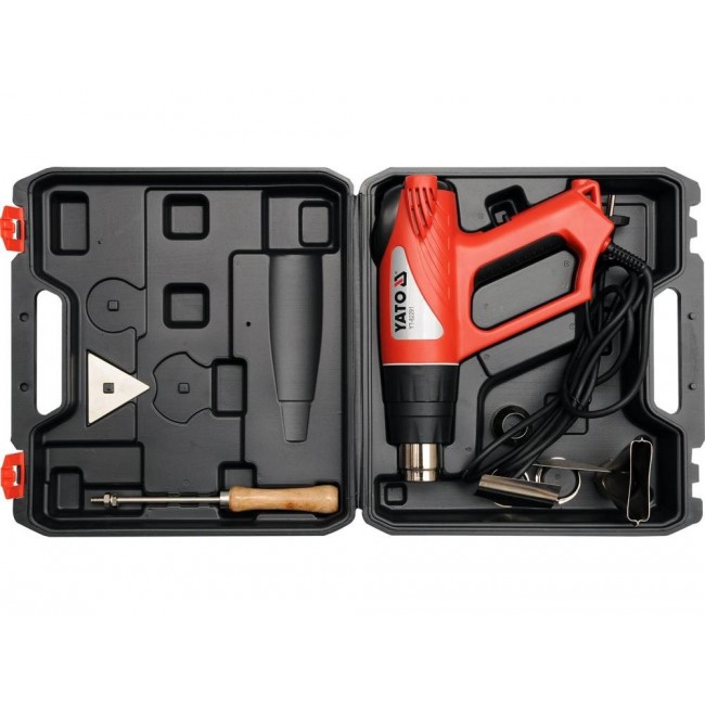 Yato YT-82291 heat gun Hot air gun 500 l/min 550 C 2000 W Black, Red