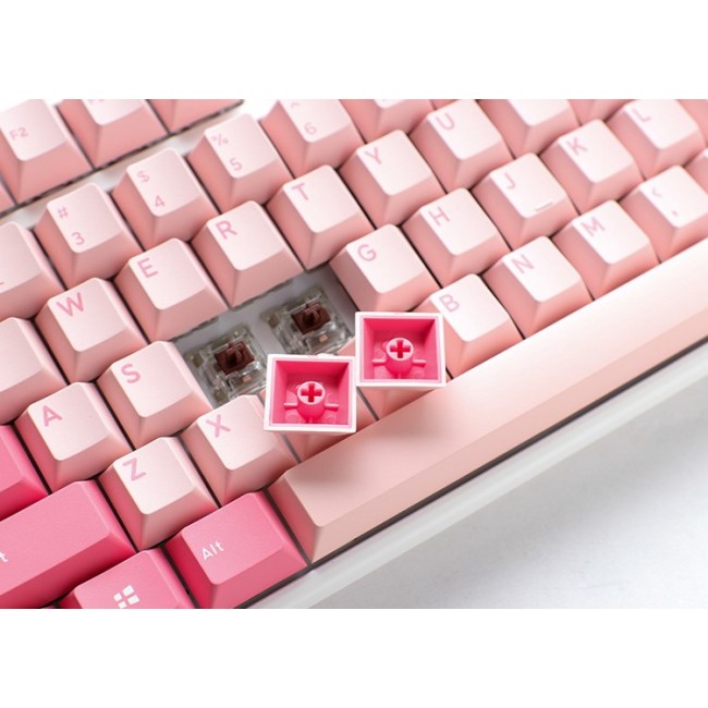 Ducky One 3 TKL Gossamer Pink keyboard Gaming USB US English Pink, White