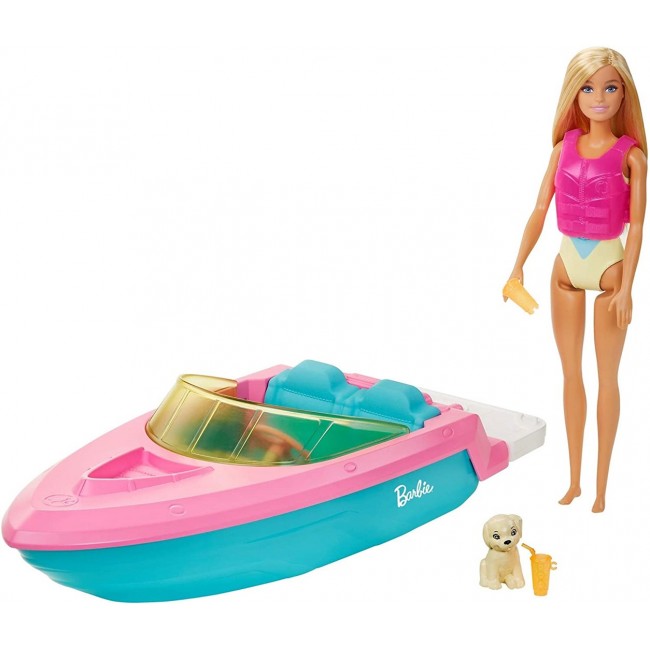 Barbie Speedboat + GRG30 MATTEL Doll Barbie Speedboat + GRG30 MATTEL Doll