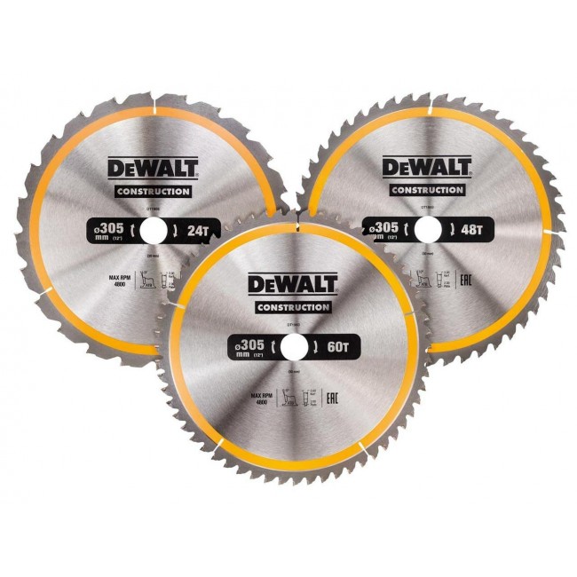 DEWALT Kreissaegeblatt-Set 3-tlg. Stat DEWALT Kreissaegeblatt-Set 3-tlg. Stat