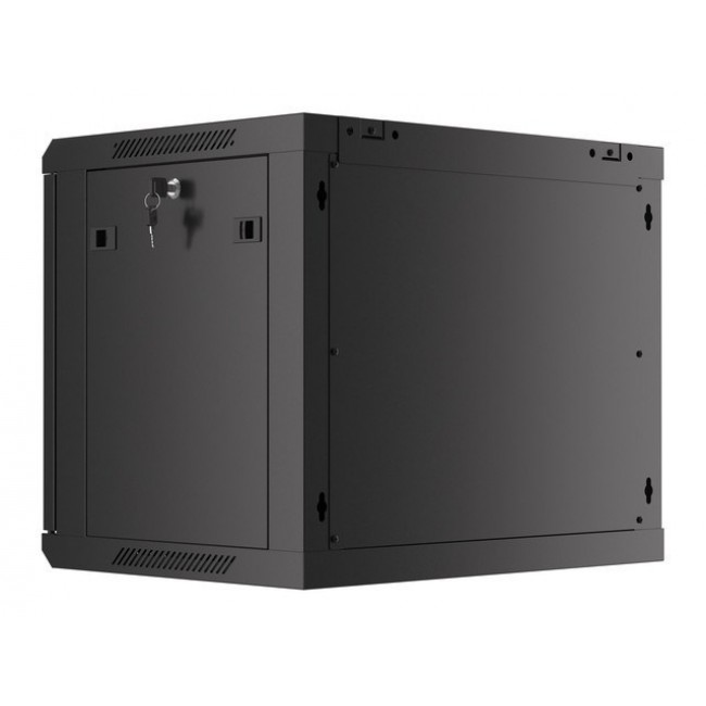 Lanberg WF01-6409-00B rack cabinet 9U Wall mounted rack Black