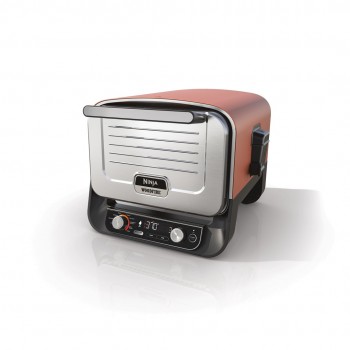 Ninja OO101EU outdoor barbecue/grill Electric + Charcoal Black, Red, Silver 2400 W