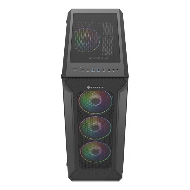 GENESIS Irid 505 ARGB Midi Tower Black, Transparent GENESIS Irid 505 ARGB Midi Tower Black, Transparent