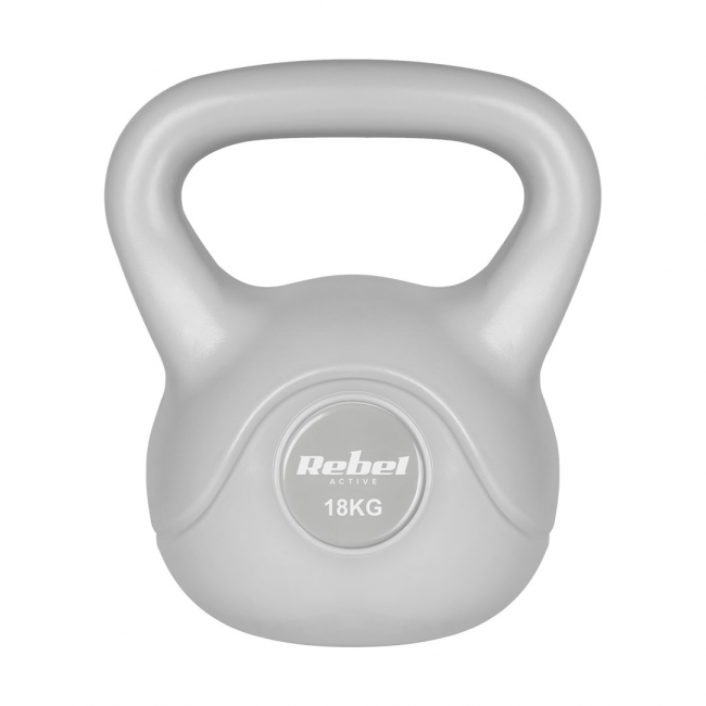 REBEL ACTIVE Kettlebell bituminous gray 18 kg