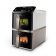 Philips 4000 series NA462/80 fryer Double 10 L Stand-alone 2750 W Hot air fryer Black, Gold, Grey