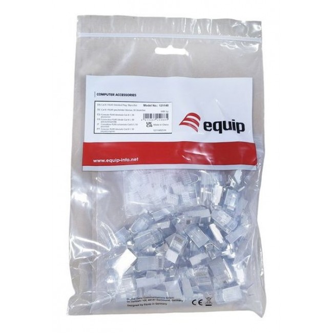 Equip Cat 8.1 RJ45 Shielded Plug, 50pcs/Set