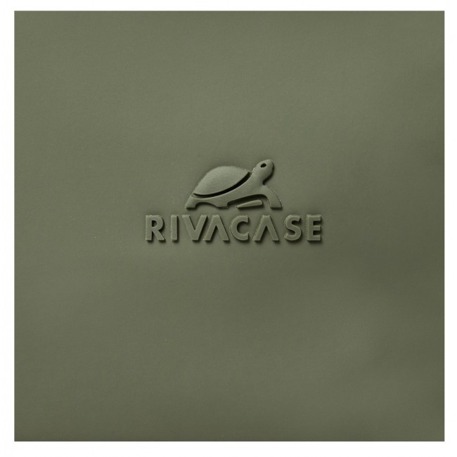 Rivacase Eden backpack Travel backpack Olive PU leather, Polyester, Recycled polyethylene terephthalate (rPET)