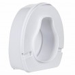High raising toilet seat with flap