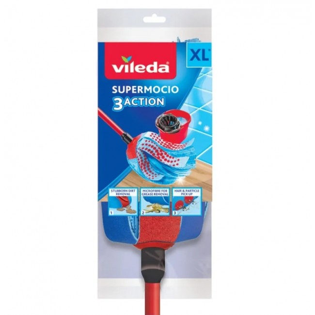 Mop Refill Vileda 3Action Velour XL Mop Refill Vileda 3Action Velour XL