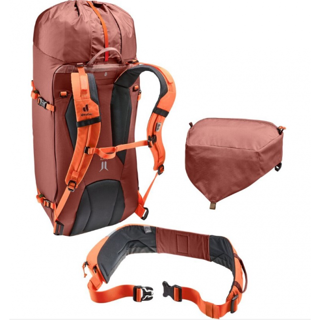 Deuter Guide 34+8 Hiking Backpack REDWOOD-Papaya Deuter Guide 34+8 Hiking Backpack REDWOOD-Papaya