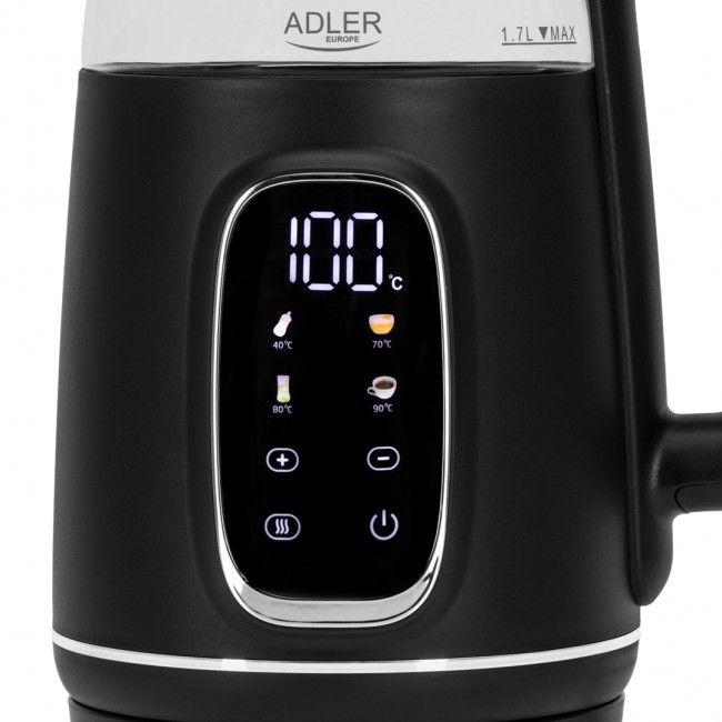 ADLER AD 1305 electric kettle black/silver ADLER AD 1305 electric kettle black/silver