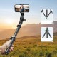 Ugreen selfie stick with stand and remote control LP680 1.8m (black) Ugreen selfie stick with stand and remote control LP680 1.8m (black)