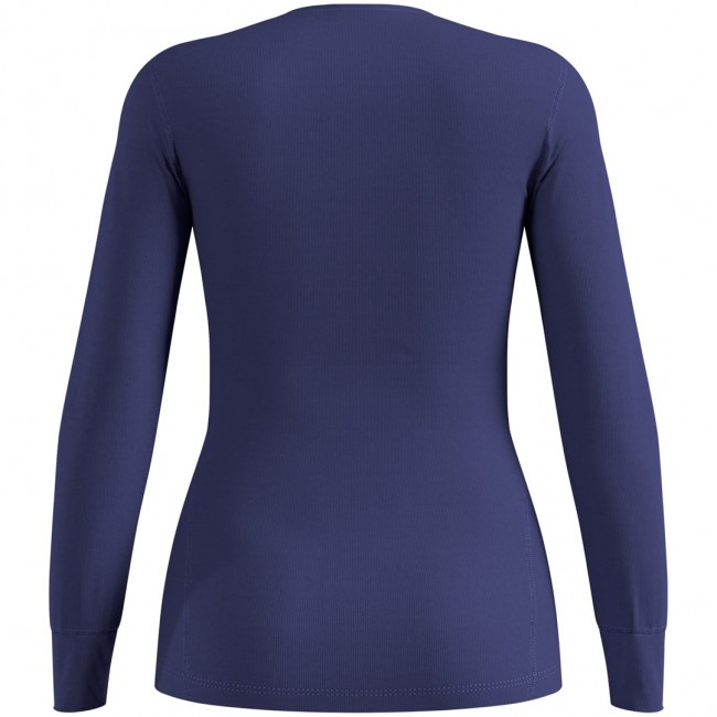 Odlo BL TOP crew neck s/s ACTIVE WARM long-sleeved thermal underwear, size L, blue Odlo BL TOP crew neck s/s ACTIVE WARM long-sleeved thermal underwear, size L, blue