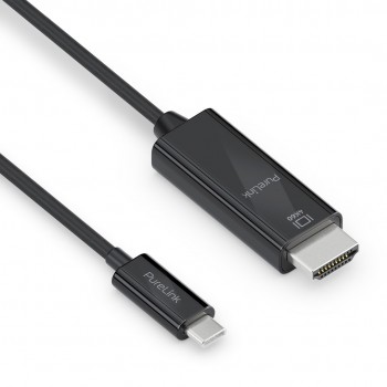 PureLink IS2201-010 video cable adapter 1 m USB Type-C HDMI Black