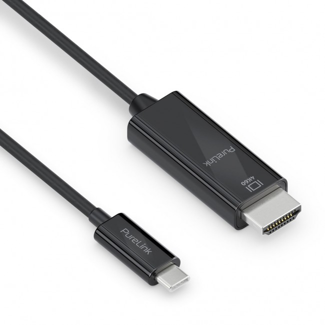 PureLink IS2201-010 video cable adapter 1 m USB Type-C HDMI Black