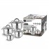 Extralink HOME GARNEK 4-SET STAL NIERDZEWNA 1.9L, 2.7L, 3.6L, 6.1L SF-1132 Round Stainless steel