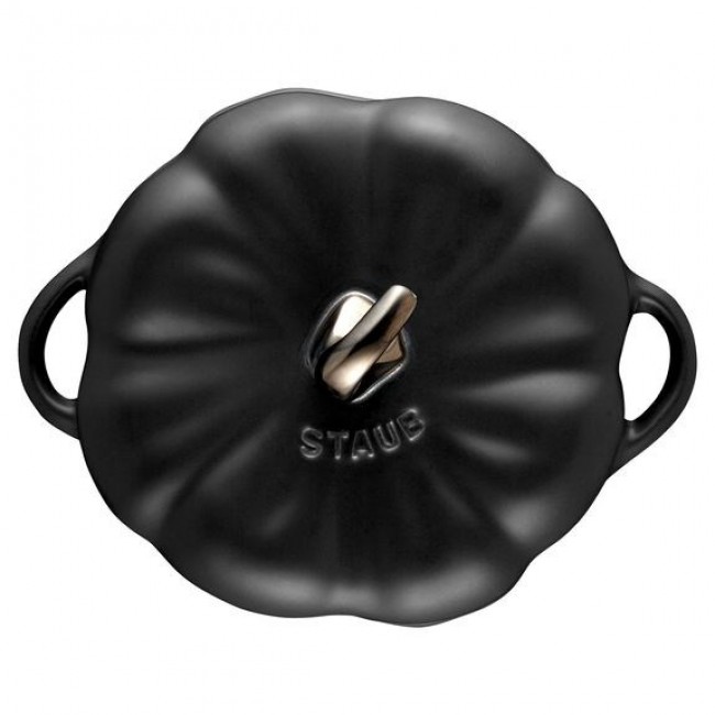 Mini Cocotte round pumpkin Staub - Black, 700 ml