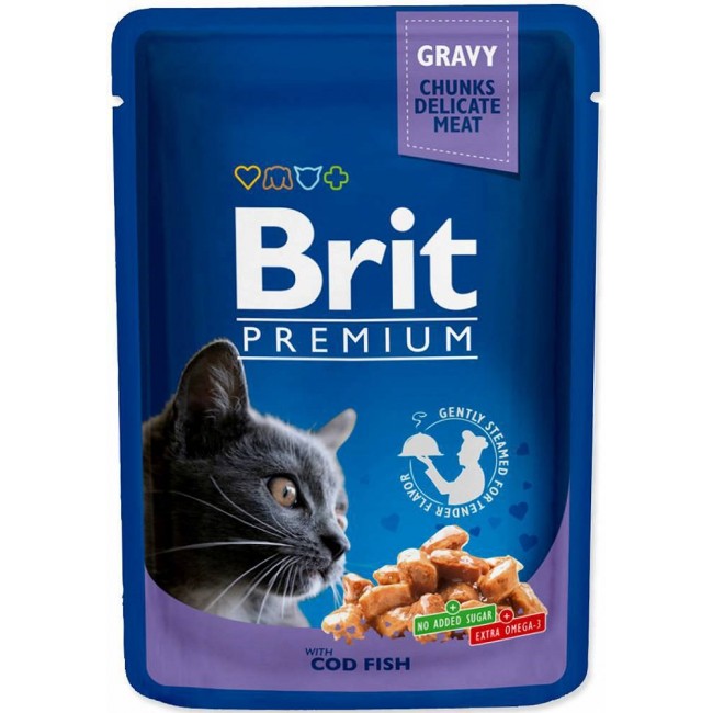 BRIT Cat Pouches Family Plate - wet cat food - 12 x 100g