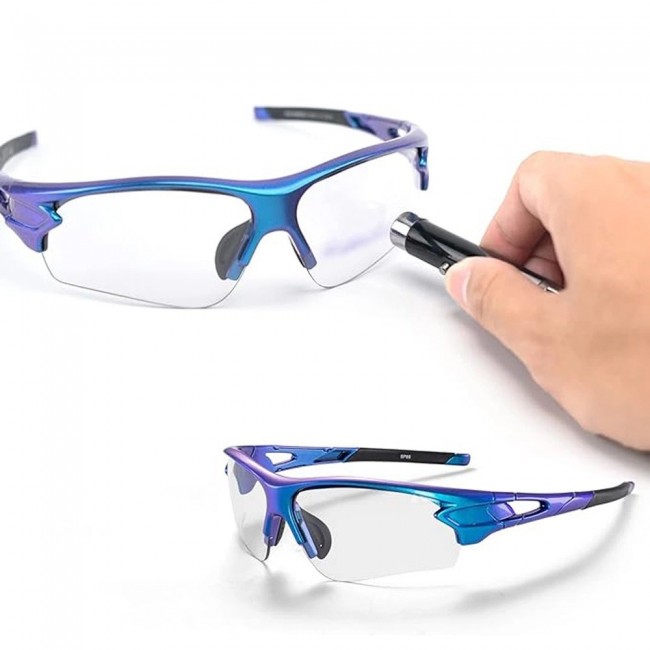 Rockbros 10069 UV400 blue photochromic cycling glasses Rockbros 10069 UV400 blue photochromic cycling glasses