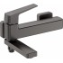 Wall-mounted bathtub mixer - with folding spout