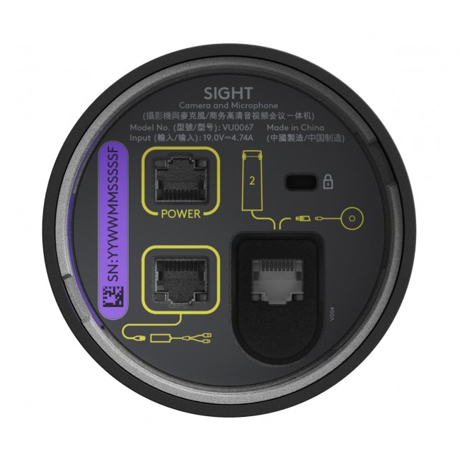 Logitech Sight Graphite 3840 x 2160 pixels 60 fps CMOS Logitech Sight Graphite 3840 x 2160 pixels 60 fps CMOS