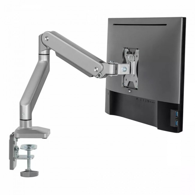 Ergo Office Aluminium Monitor Mount with Gas Spring, Double Arm, VESA 75x75/100x100, 17 Ergo Office Aluminium Monitor Mount with Gas Spring, Double Arm, VESA 75x75/100x100, 17