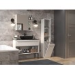 Bathroom cabinet NEL IV 31x30x174 cm, white, glossy