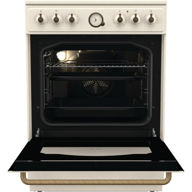 Gorenje GECS6B70CLI Freestanding cooker Ceramic hob Beige