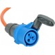 Brennenstuhl 1167650625 power extension 25 m 1 AC outlet(s) Indoor/outdoor Blue, Orange