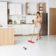 Flat Mop + Bucket + Telescopic Pole + 2 x Microfibre Pad 5.7L Floor Cleaning XXL Set Rotating Head Flat Mop + Bucket + Telescopic Pole + 2 x Microfibre Pad 5.7L Floor Cleaning XXL Set Rotating Head