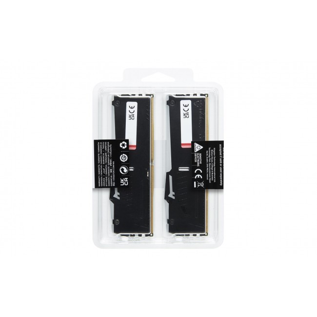 Kingston Technology FURY Beast 64GB 6000MT/s DDR5 CL36 DIMM (Kit of 2) RGB Kingston Technology FURY Beast 64GB 6000MT/s DDR5 CL36 DIMM (Kit of 2) RGB