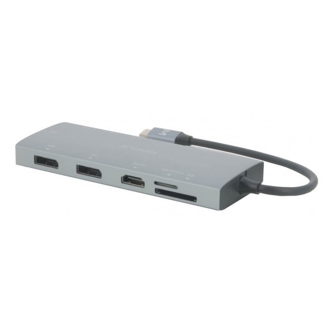 Mobilis 020028 laptop dock/port replicator Wired USB 3.2 Gen 1 (3.1 Gen 1) Type-C Grey