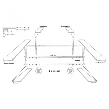 STAND4ME LT PRO Laptop Stand Controller Mixer