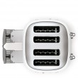 Toaster Smeg for 4 slices, white