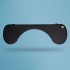R-Go Tools Armrest R-Go, ergonomic, symmetrical, with abdominal cutout, soft foam, black