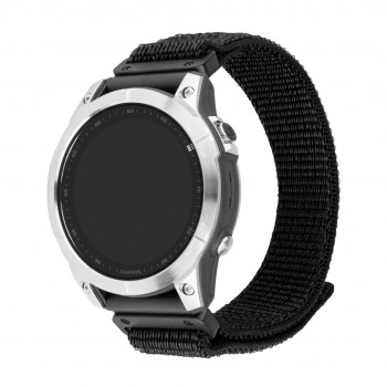 FIXED Nylon Sporty Strap for Garmin QuickFit 22mm, black FIXED Nylon Sporty Strap for Garmin QuickFit 22mm, black