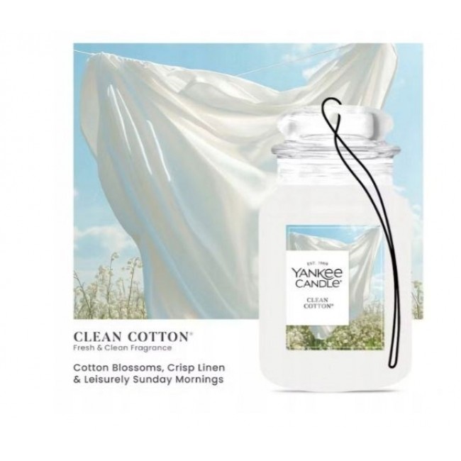 bonus pack CLEAN COTTON YANKEE Scented Air Freshener