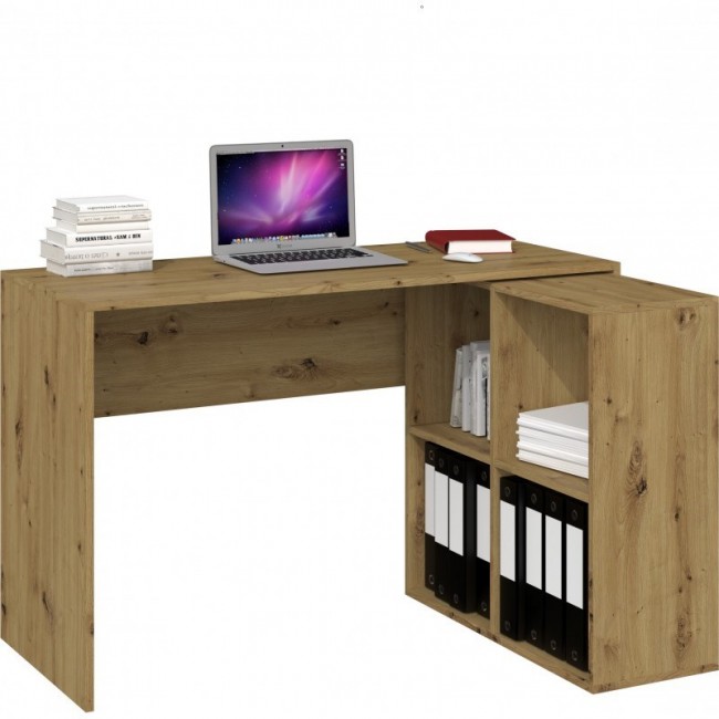 Topeshop BIURKO PLUS ARTISAN computer desk Oak colour