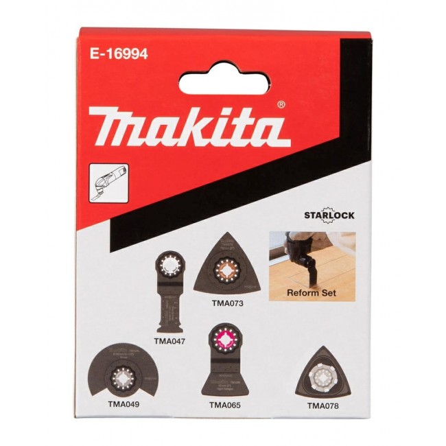 Makita MT renovation set with 5 pieces (TMA047/49/65/73/78) Makita MT renovation set with 5 pieces (TMA047/49/65/73/78)