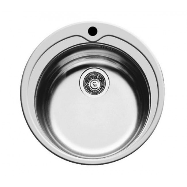 Pyramis Kiba 1B 100053801 Stainless steel sink, 1 bowl, 48.5 cm diameter, silver Pyramis Kiba 1B 100053801 Stainless steel sink, 1 bowl, 48.5 cm diameter, silver