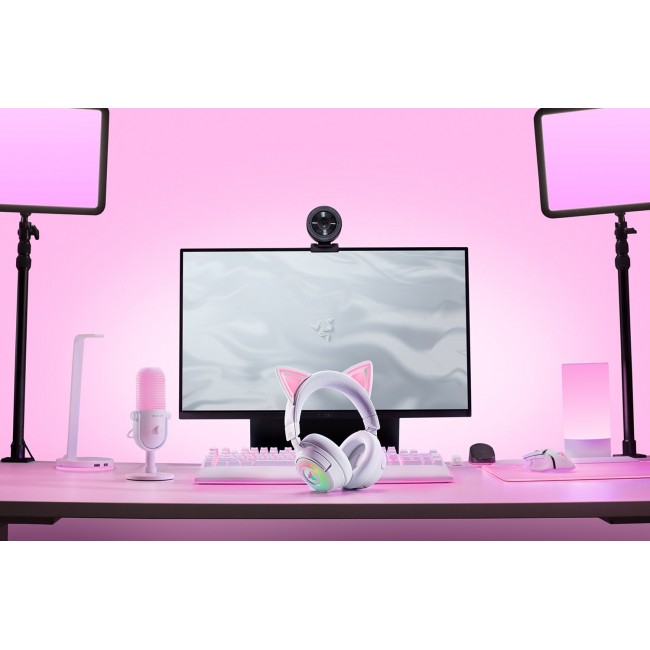 Razer Kraken Kitty V3 Pro - White Headset Wired & Wireless Head-band Gaming USB Type-A Bluetooth
