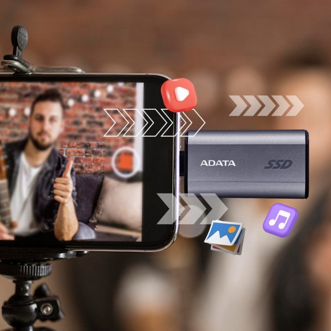 ADATA SC750 500 GB USB Type-C 3.2 Gen 2 (3.1 Gen 2) Grey