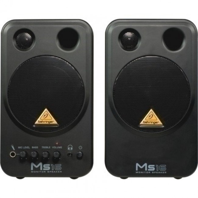 Behringer MS16 loudspeaker 2-way Black Wired 16 W Behringer MS16 loudspeaker 2-way Black Wired 16 W
