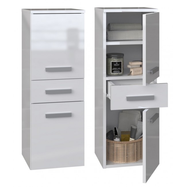 Topeshop NEL V DDS BIEL PO bathroom storage cabinet White