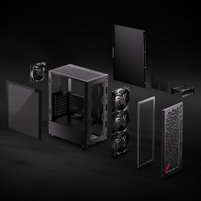 XPG VALOR AIR Mid-Tower Black